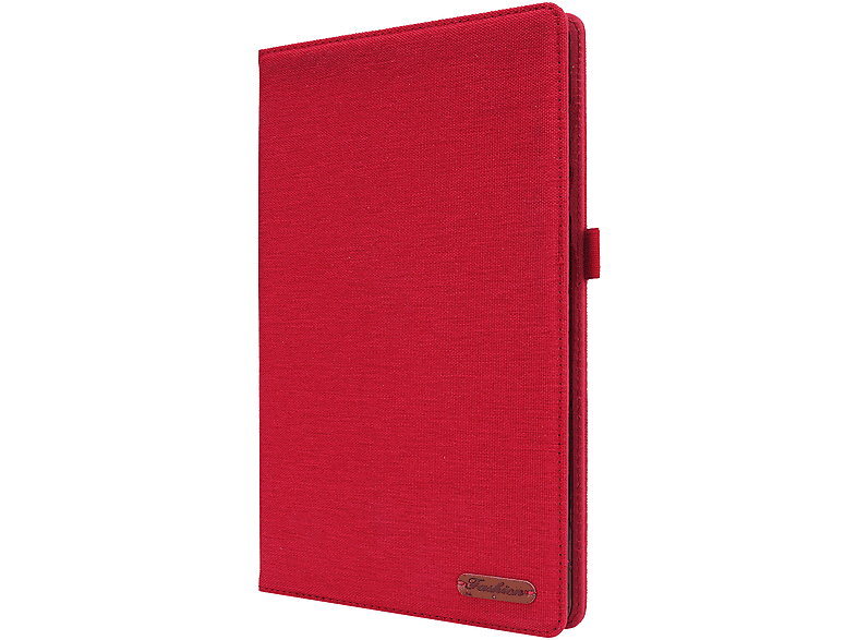 LOBWERK Hülle Schutzhülle Bookcover für Lenovo Tab M10 2nd 2020 TB-X306F TB-306X 10.1 Kunststoff, Rot