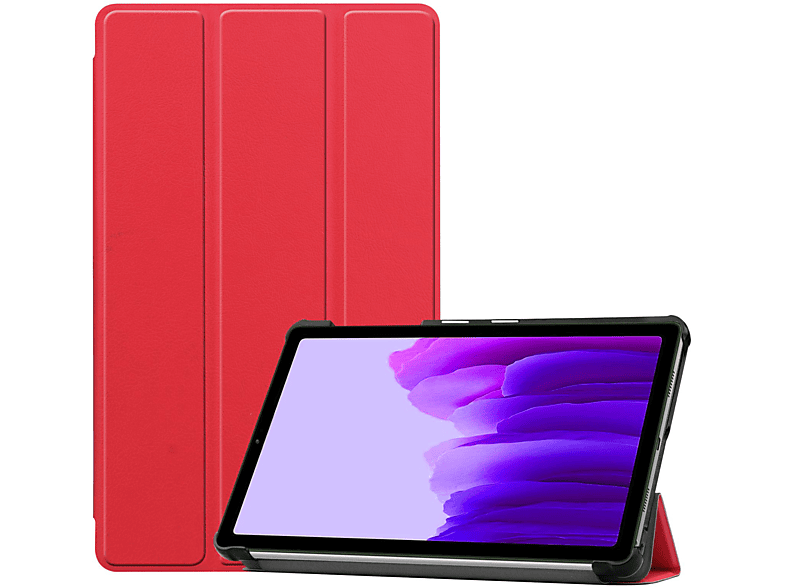 LOBWERK Rot SM-T220 A7 Hülle Lite Samsung für 8.7 SM-T225 Galaxy Bookcover Kunstleder, Schutzhülle Zoll