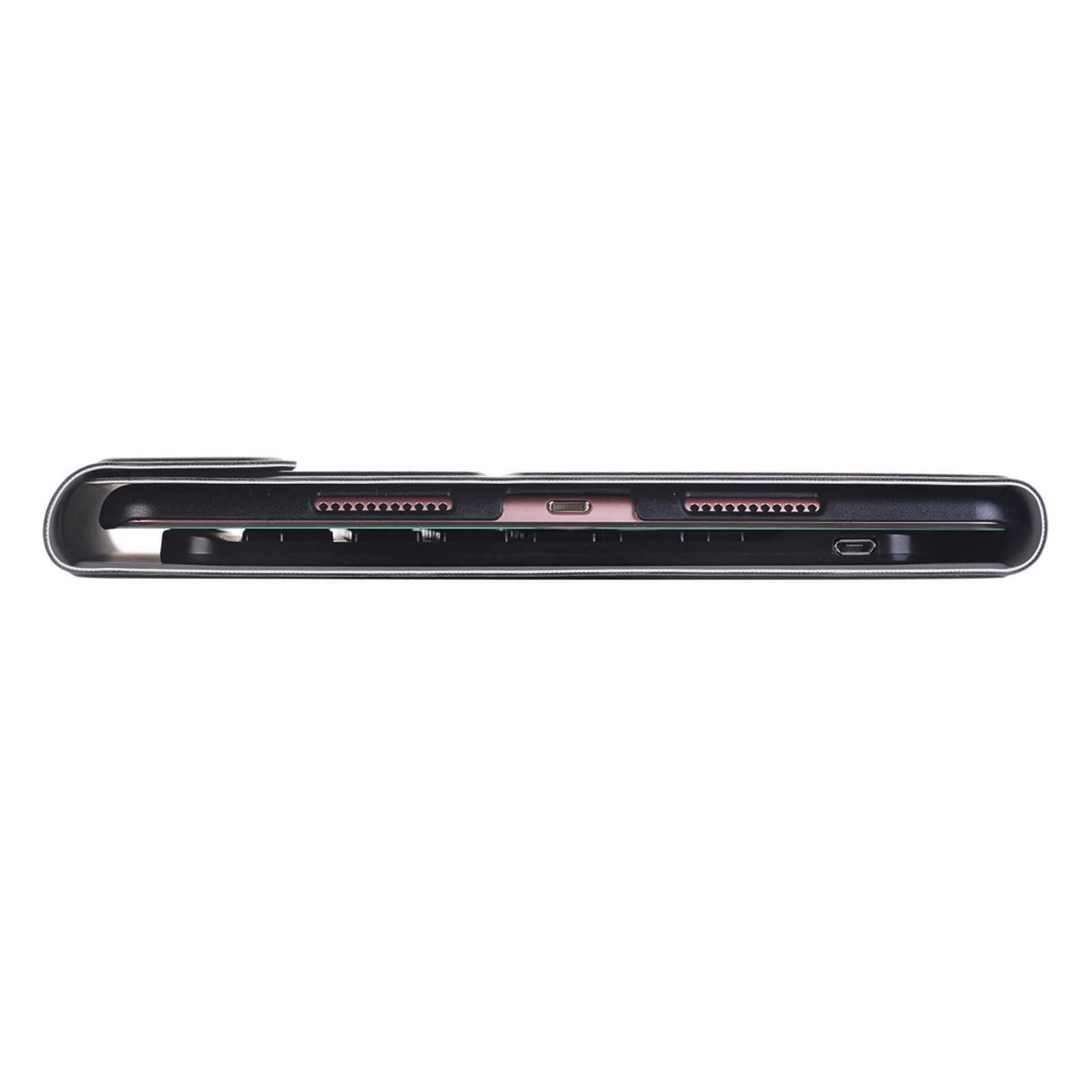 Schwarz 7 Pro Apple Kunststoff, Zoll LOBWERK Schutzhülle iPad für 10.2 Generation Hülle Bookcover 2019/2020/2021 10.2