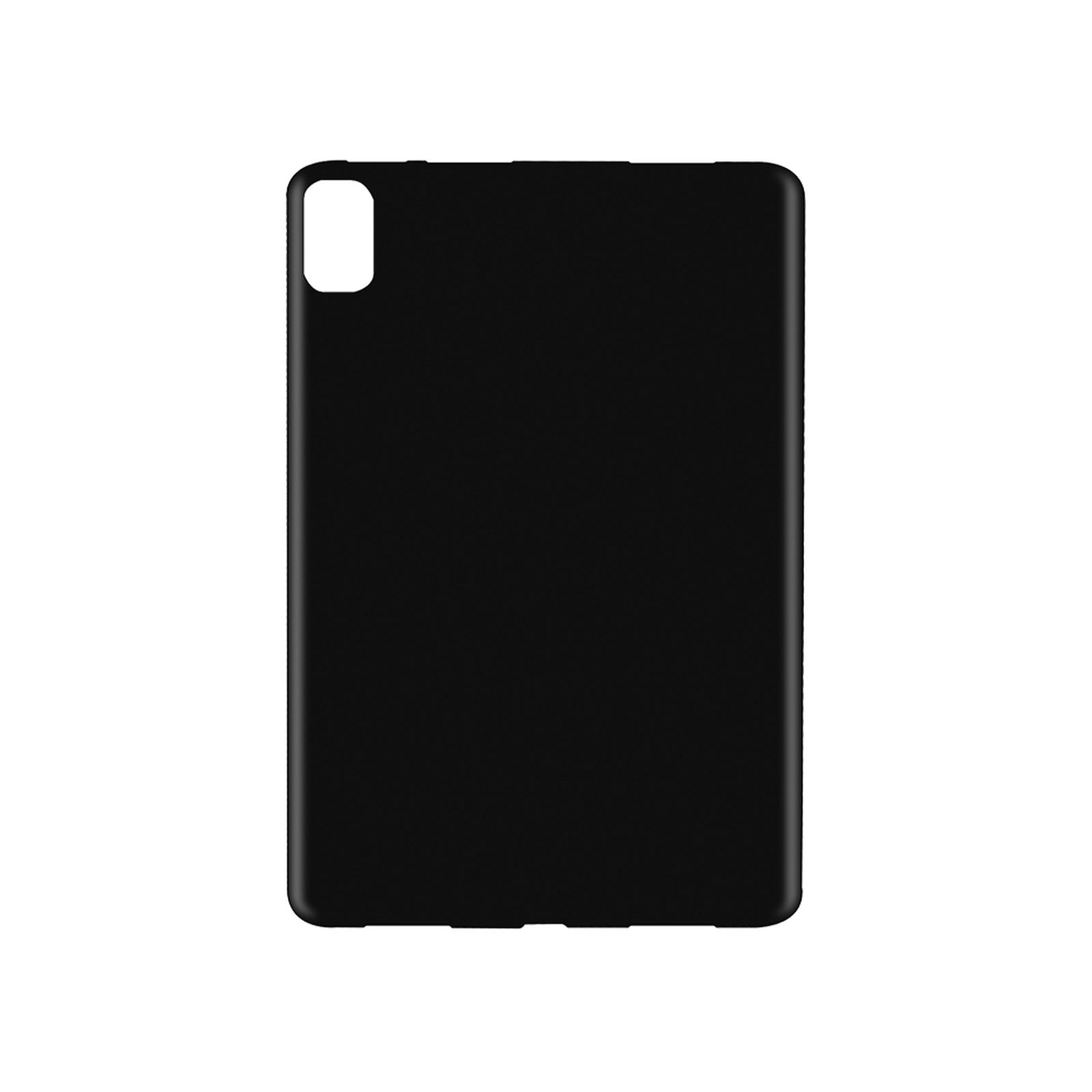 Eine schwarze Tablet-Rückseite mit Kameraausschnitt ist sichtbar.