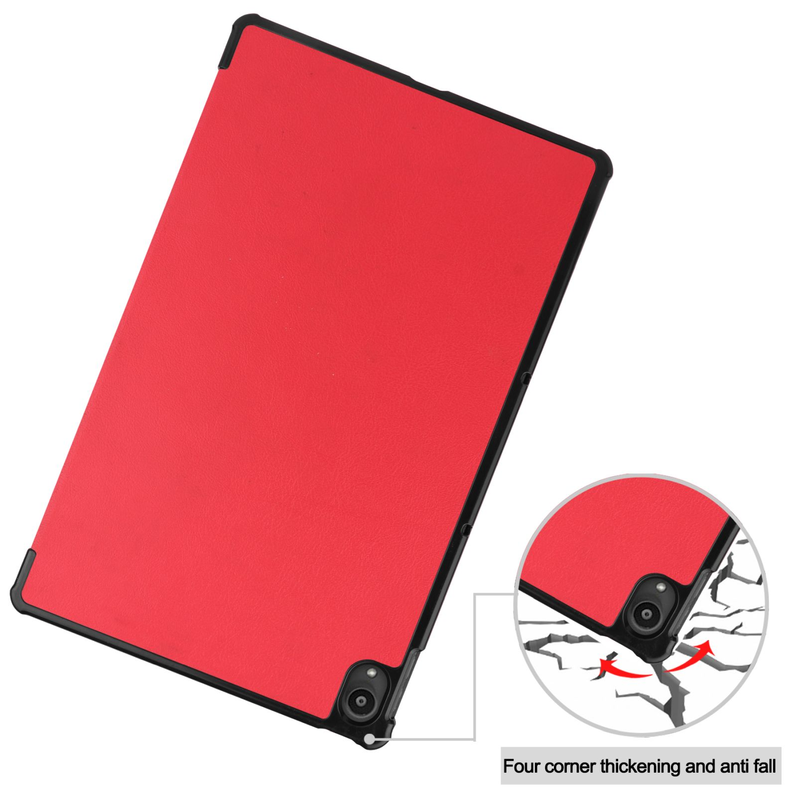 für Rot Schutzhülle Bookcover Lenovo P11 Tab TB-J606F Hülle Zoll 2021 11 LOBWERK TB-J606X Kunstleder,