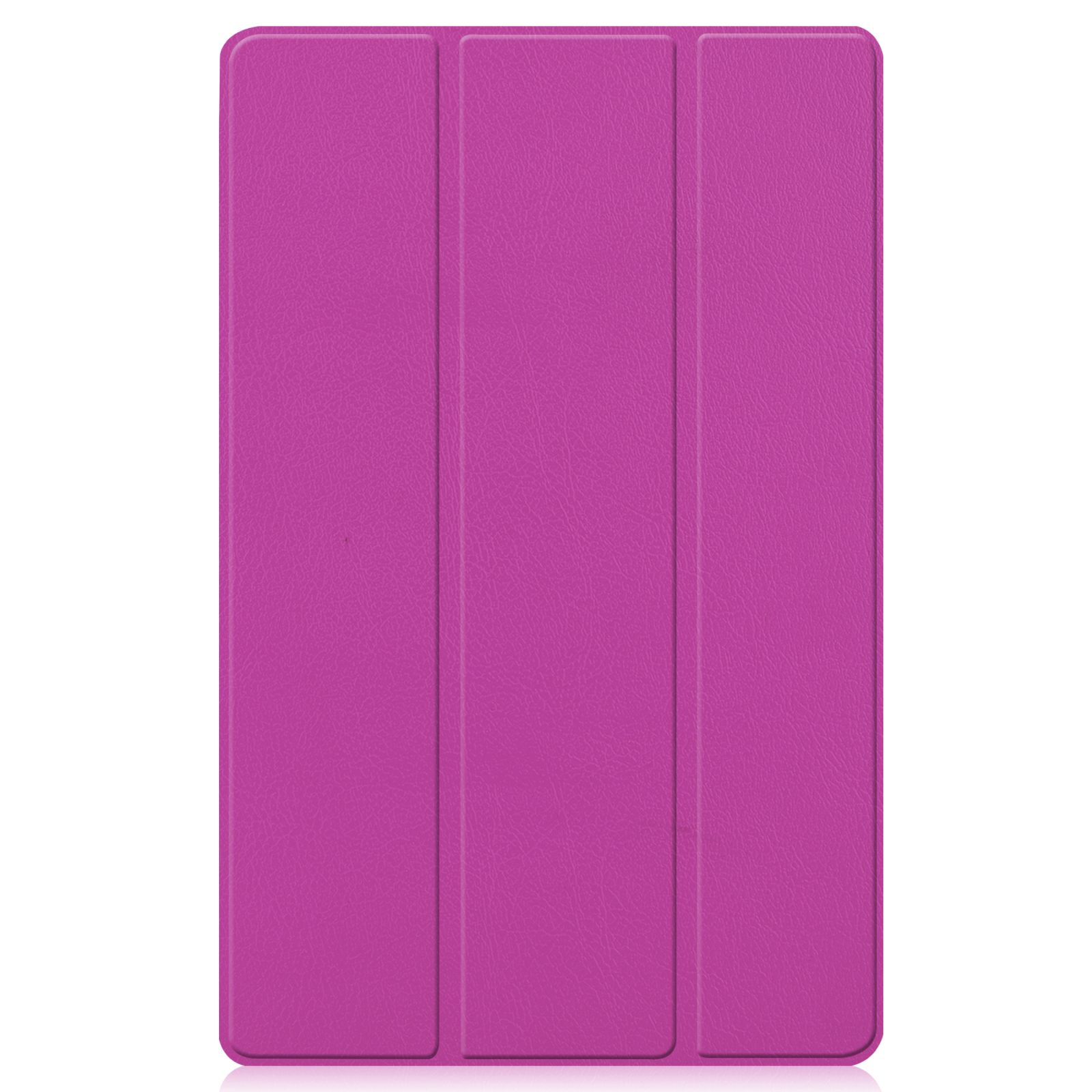 Gefaltete Tablethülle in leuchtender Magenta-Farbe.