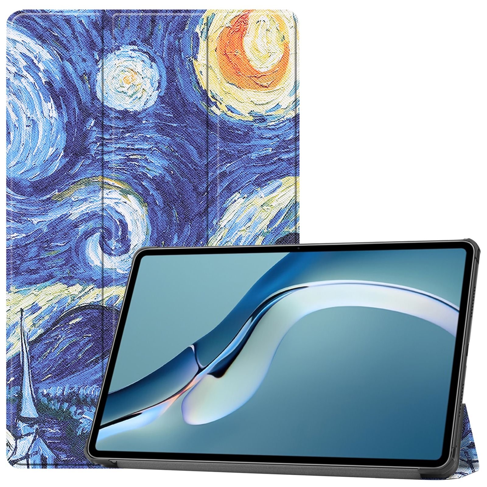 Huawei 12.6 Bookcover LOBWERK Hülle MatePad 2021 Pro Kunstleder, für Mehrfarbig Schutzhülle