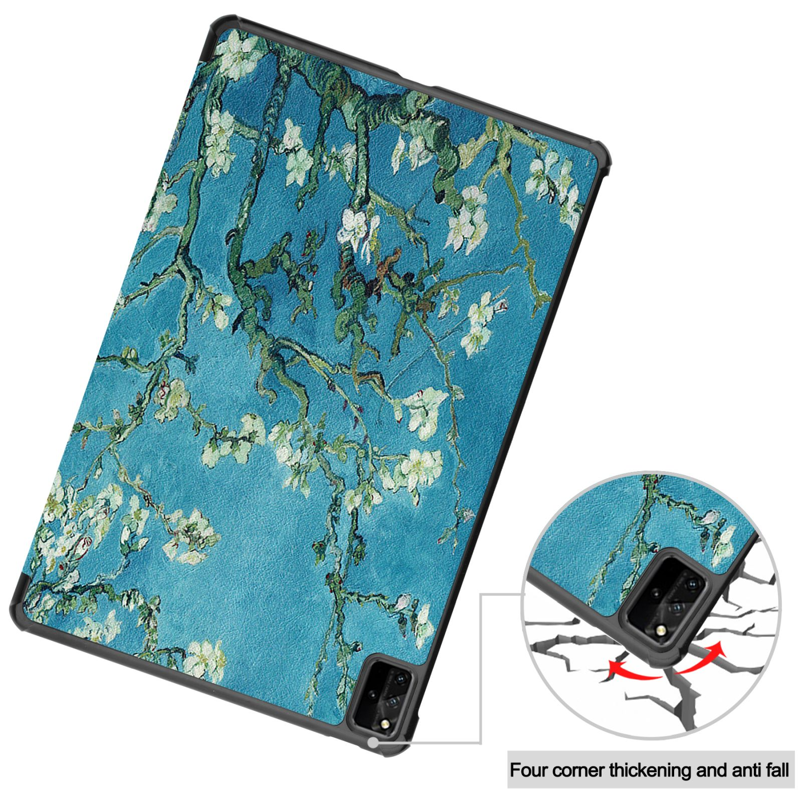 Mehrfarbig Kunstleder, MatePad Bookcover für Schutzhülle LOBWERK Huawei Pro 12.6 2021 Hülle