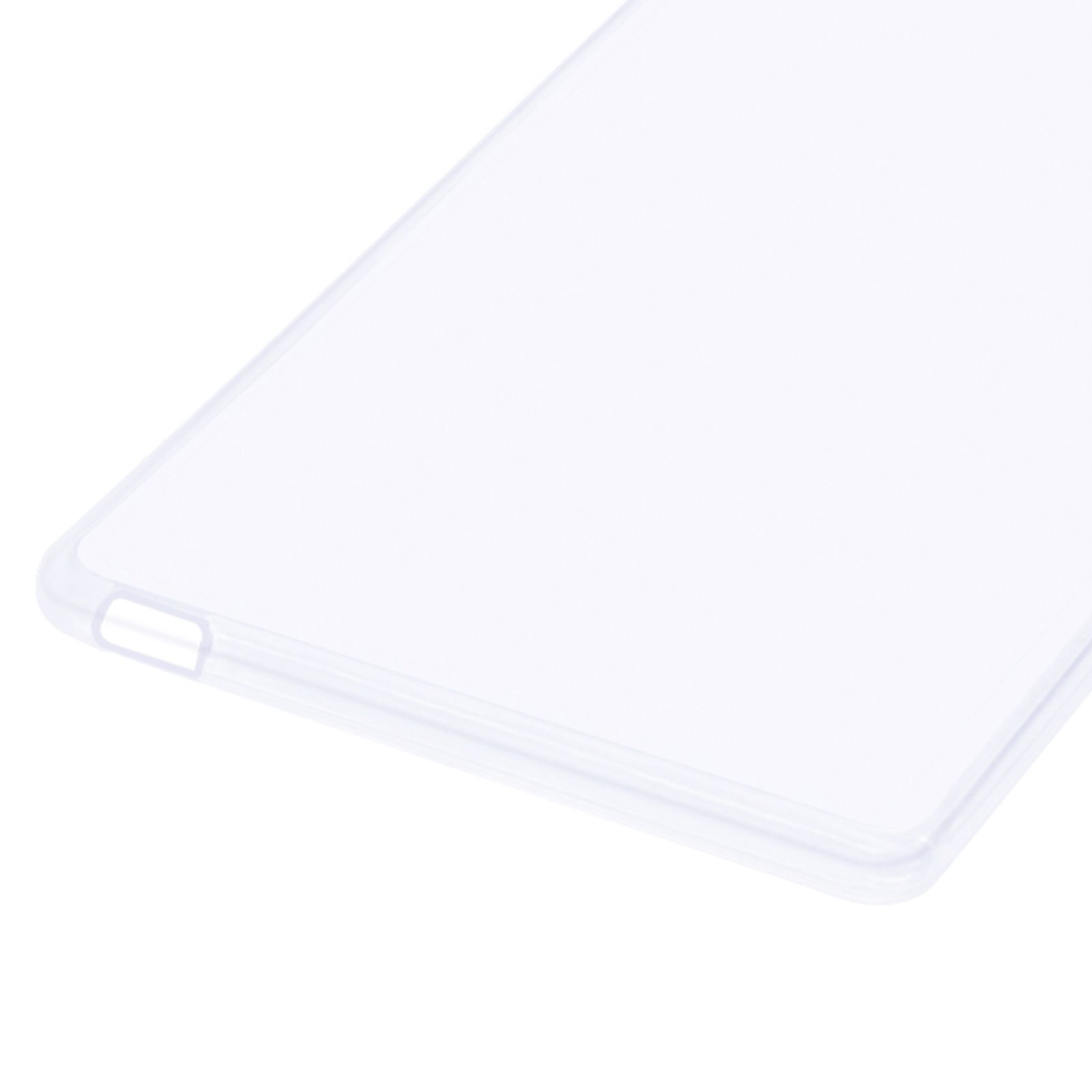 Klarer, transparenter Displayschutz für Tablets, der den Rand zeigt.