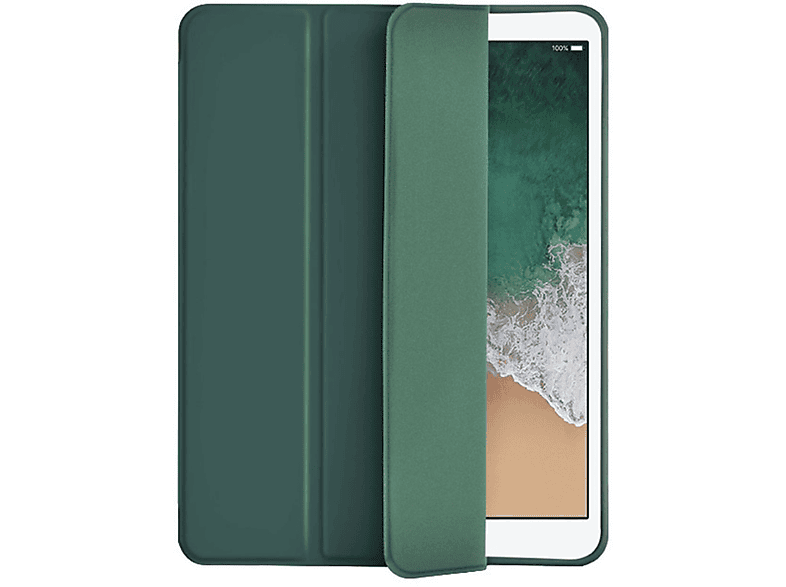 LOBWERK Hülle Schutzhülle Bookcover für Apple iPad 9.7 Air 1 Air 2 9.7 Zoll Kunststoff, Grün