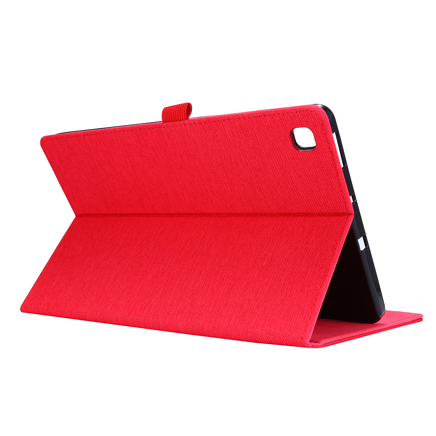 LOBWERK Hülle Zoll Kunststoff, Lite Bookcover Samsung Galaxy Rot SM-P610 P615 Tab 10.4 S6 für Schutzhülle