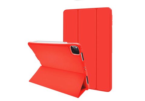 LOBWERK Hülle Schutzhülle Bookcover für Apple iPad Air 4 2020/2022 (4th  Generation) Ipad Pro 11 2020 (4th Generation) 2020 Kunststoff, Rot