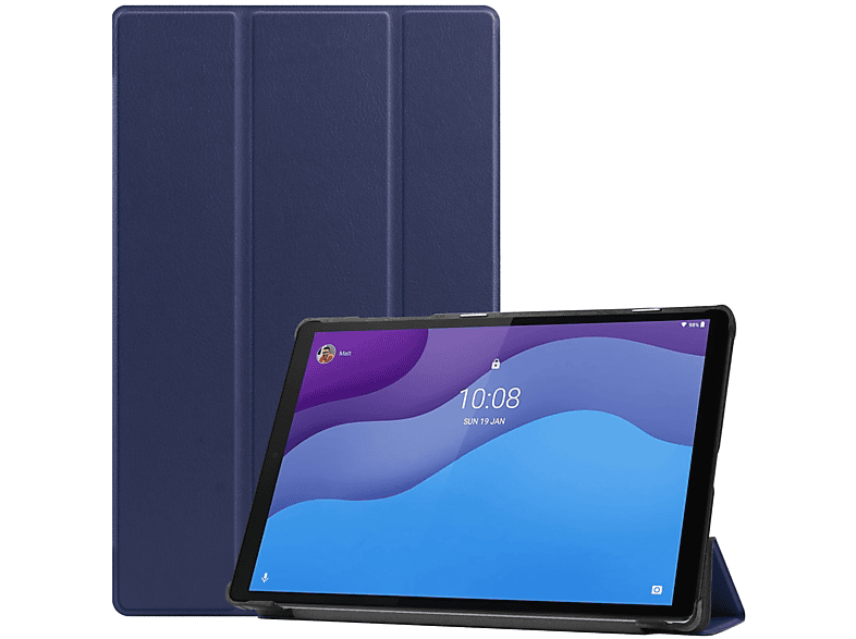 LOBWERK Hülle 2nd für Zoll M10 2020 Lenovo Kunstleder, Tab Blau 10.1 Schutzhülle TB-X306X Bookcover TB-X306F