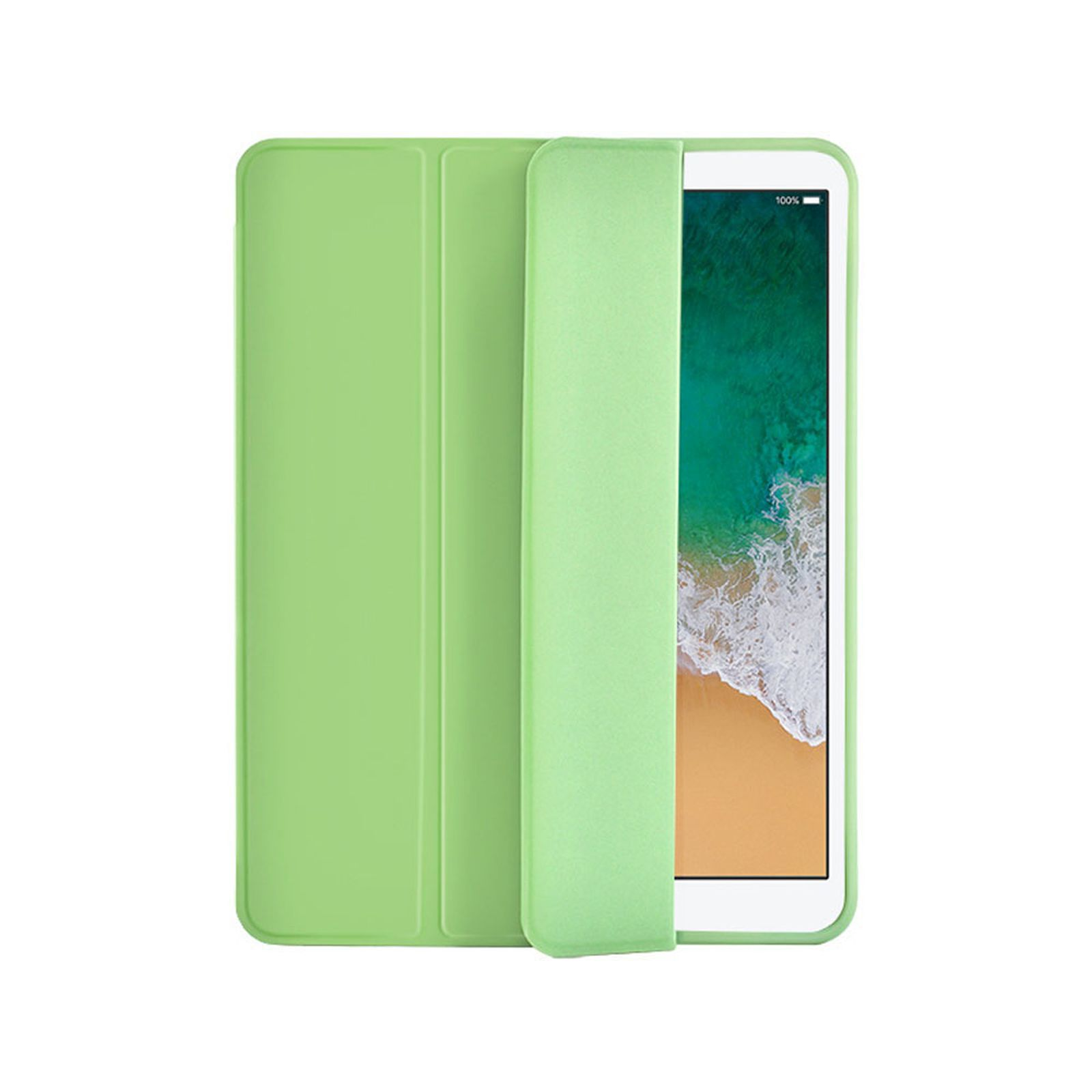 Apple iPad 2 Hülle 1 Schutzhülle 9.7 Grün Air Zoll Bookcover LOBWERK 9.7 Kunststoff, Air für