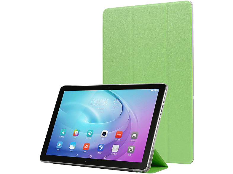 LOBWERK Hülle Schutzhülle Bookcover für Samsung Galaxy Tab S6 Lite SM-P610 P615 10.4 Zoll Kunststoff, Grün | Tablet Bookcover