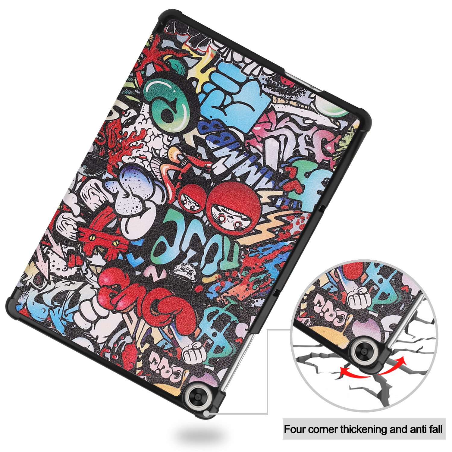 Huawei 6/MatePad Bookcover Schutzhülle für Kunstleder, 10.1 Mehrfarbig Hülle LOBWERK Zoll Honor T10/T10S