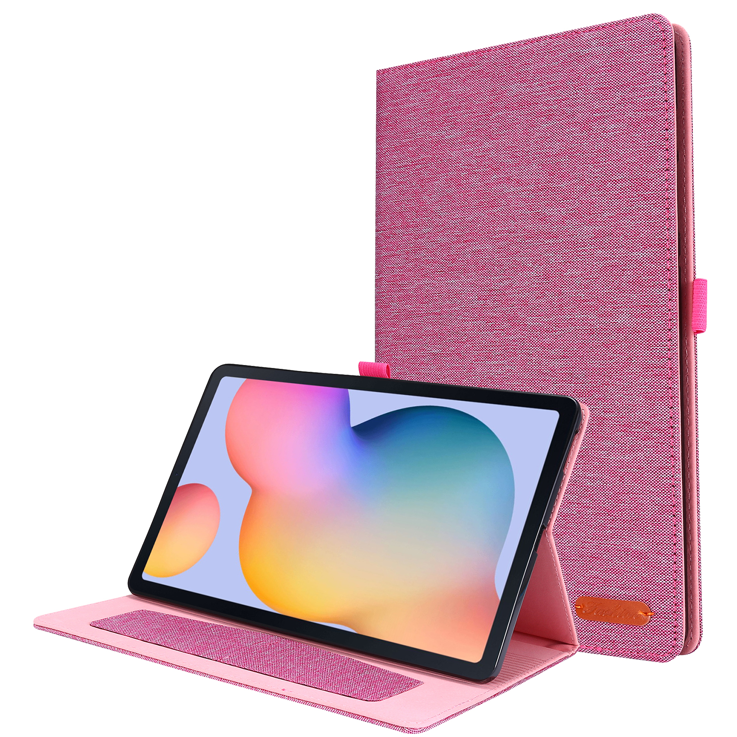 LOBWERK Hülle Schutzhülle 10.4 S6 Tab Zoll SM-P610 Samsung für Kunststoff, Galaxy Pink P615 Bookcover Lite