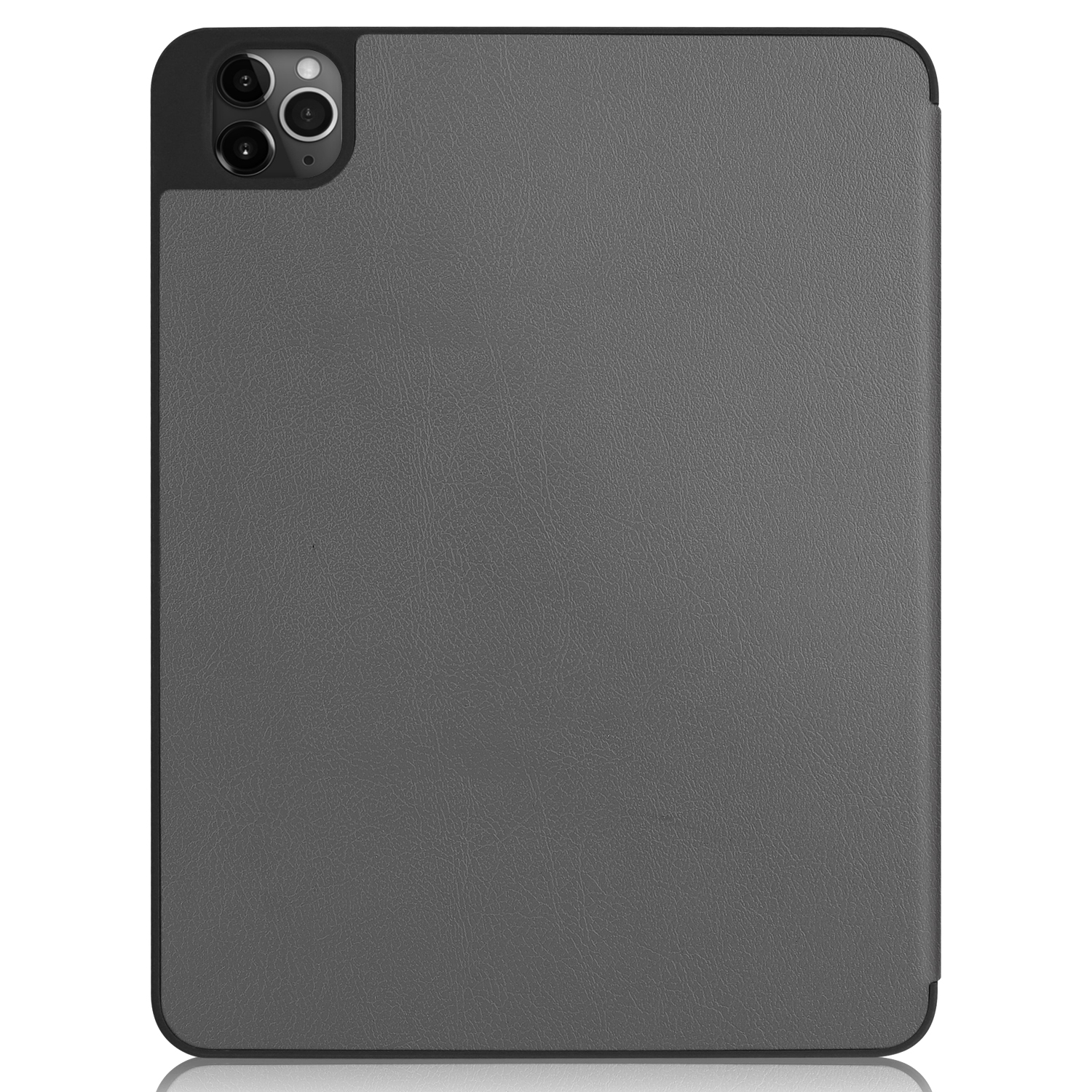 LOBWERK Hülle Apple Zoll Bookcover für Kunstleder, Schutzhülle 11 2020 iPad Pro Grau