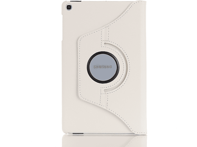 LOBWERK Hülle Schutzhülle Bookcover für Samsung Galaxy Tab S6 Lite SM-P610 SM-P615 10.4 Zoll Kunstleder, Weiß