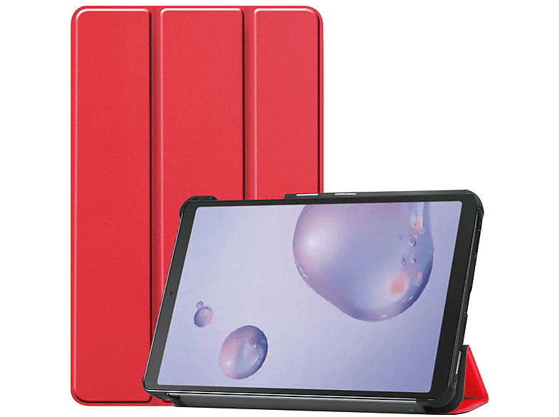 LOBWERK Hülle Schutzhülle Bookcover für Samsung Galaxy Tab A 8.4 2020 T307 Kunstleder, Rot
