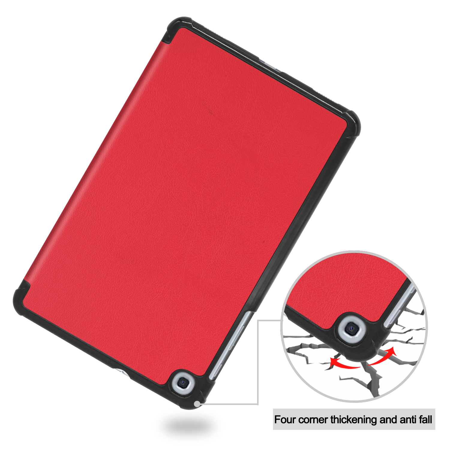 T307 8.4 Hülle Kunstleder, Galaxy A Rot Tab LOBWERK Bookcover Schutzhülle für Samsung 2020