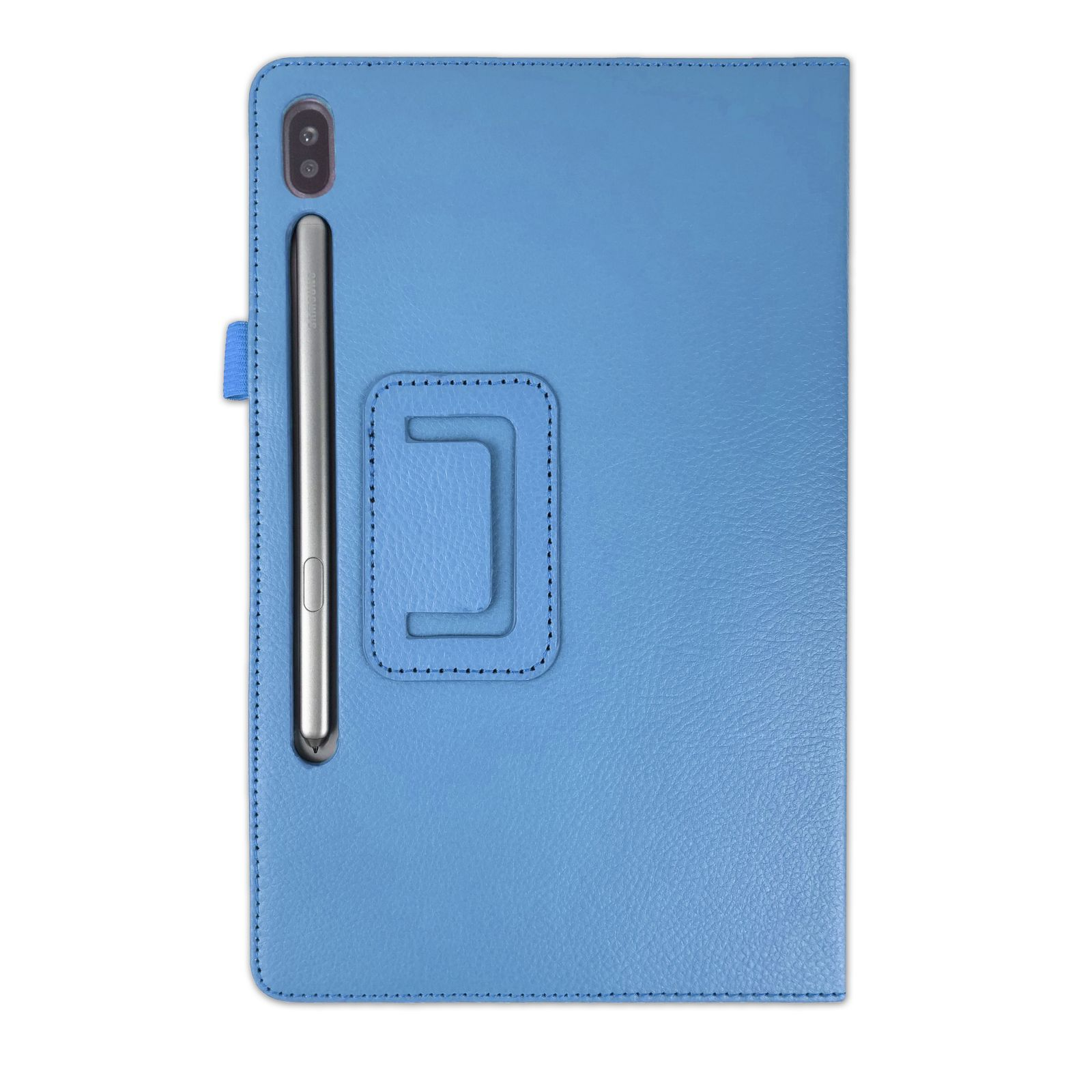 Case Tab LOBWERK SM-T865 + Bookcover Kunstleder, S6 Set Galaxy SM-T860 Hellblau für 10.5 Schutzglas) 2in1 Samsung (Schutzhülle
