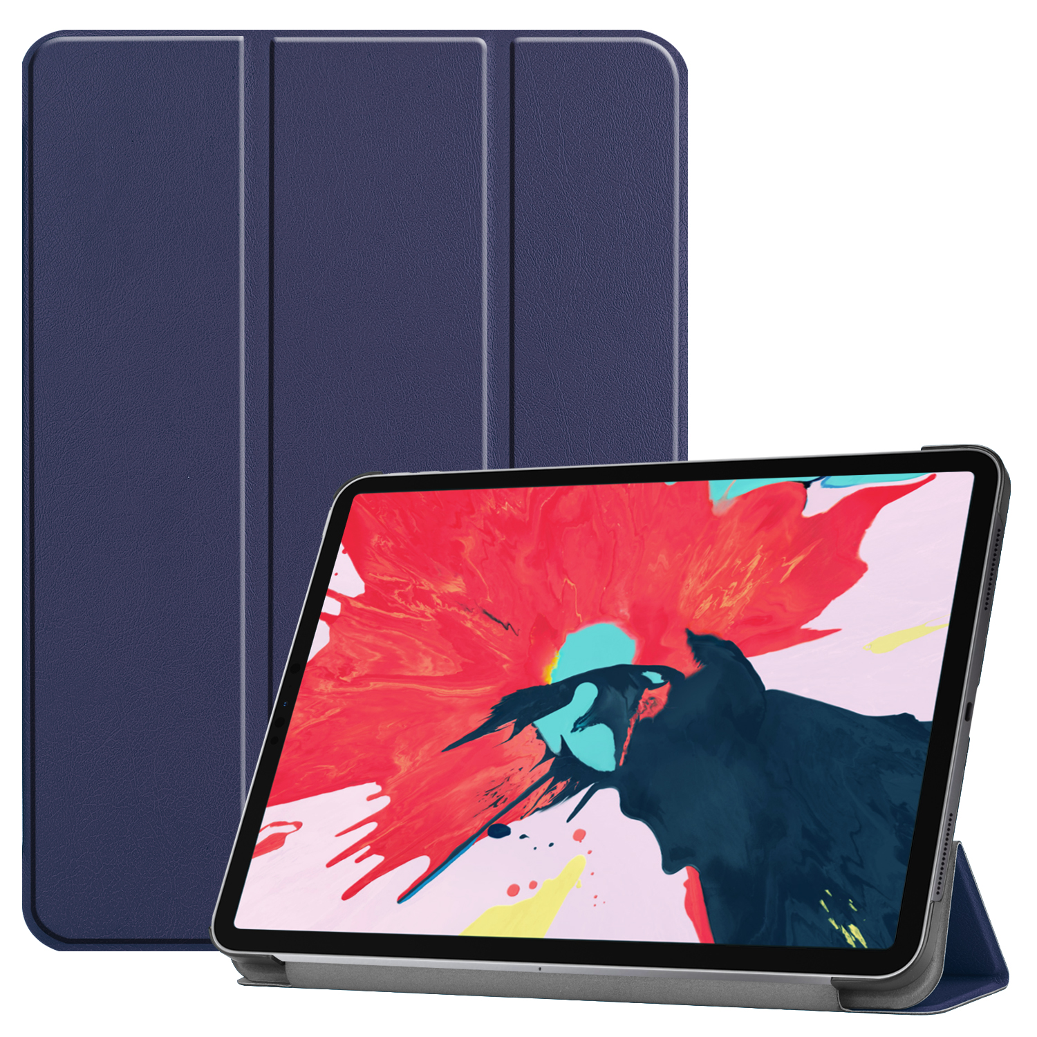 LOBWERK Hülle Schutzhülle Bookcover iPad Zoll 2020 Kunstleder, /2021 11 Pro für Blau 11 Apple