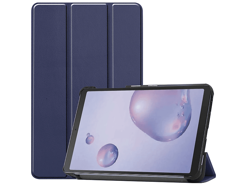 LOBWERK Hülle Schutzhülle Bookcover für Samsung Galaxy Tab A 8.4 2020 T307 Kunstleder, Blau