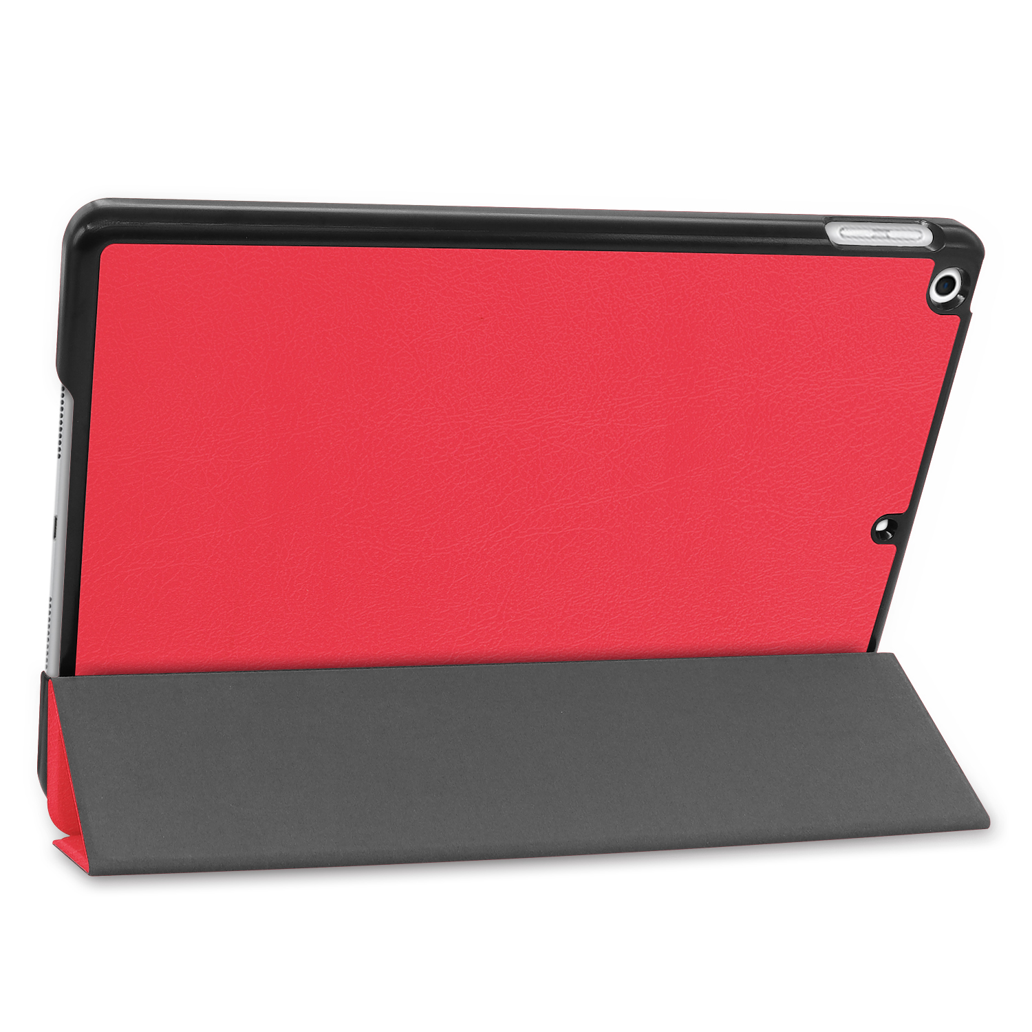 Apple Rot Zoll LOBWERK iPad Kunstleder, 10.2 für 2019/2020/2021 Hülle Schutzhülle Bookcover