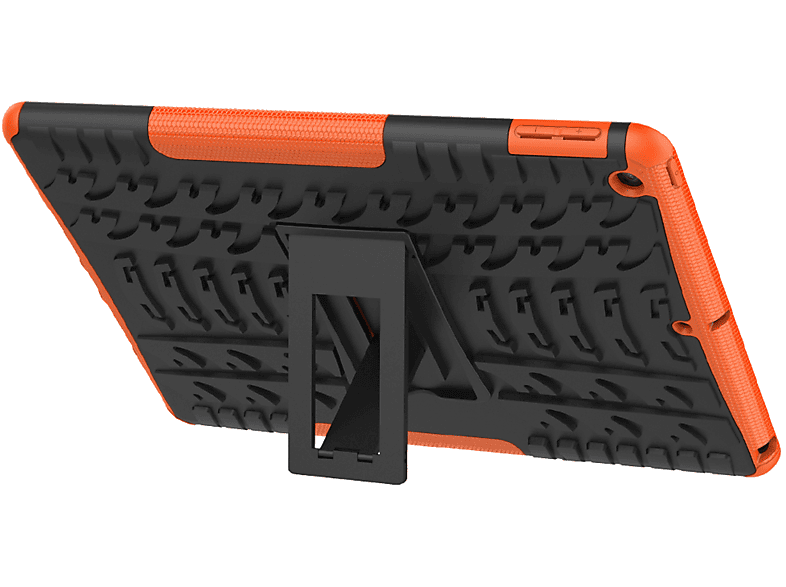 LOBWERK Hülle Orange iPad Bookcover 10.2 2019/2020/2021 Kunststoff, Apple Zoll für Schutzhülle