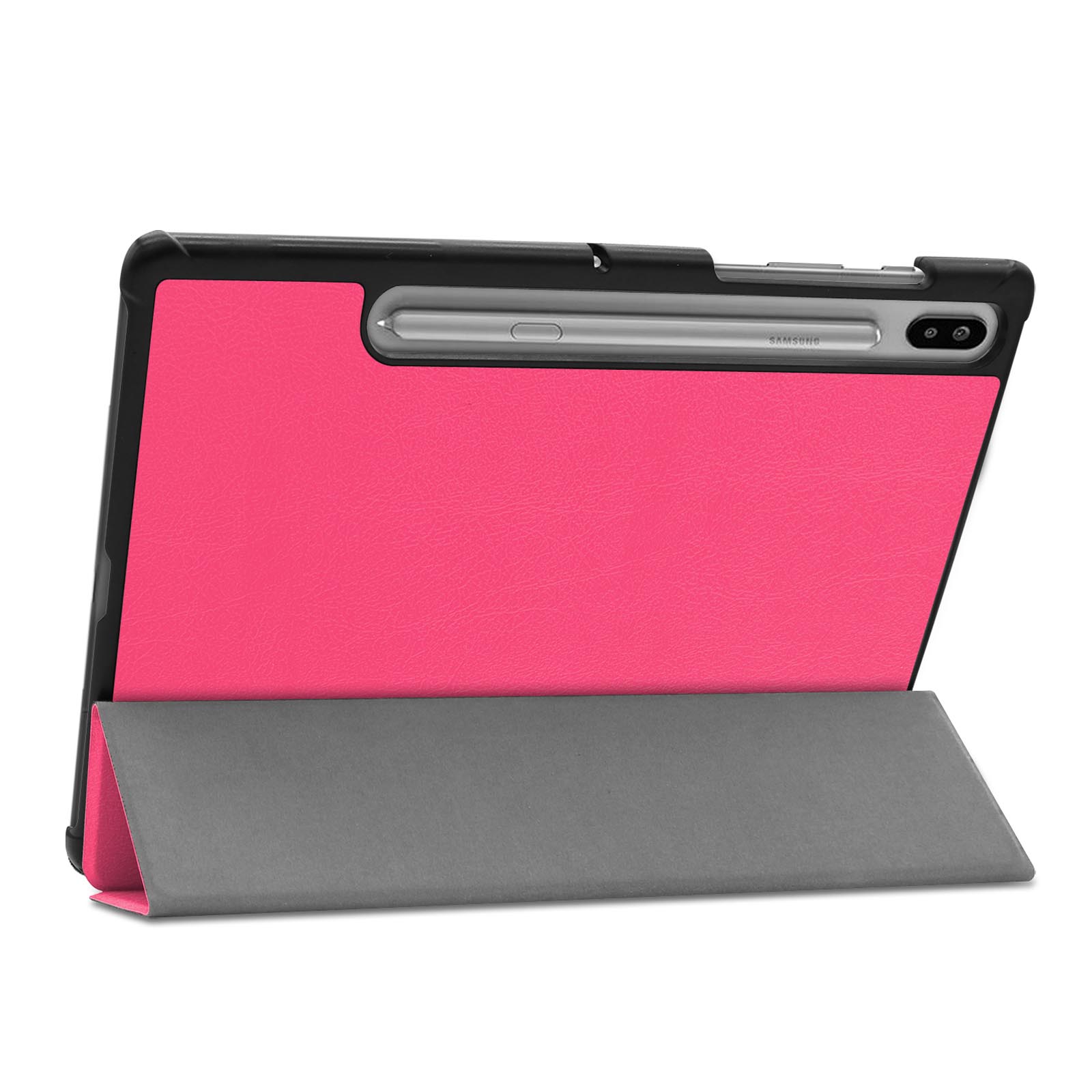 LOBWERK Hülle Schutzhülle Bookcover für Pink Samsung Kunstleder, Galaxy S6 Tab 10.5 SM-T860 Zoll