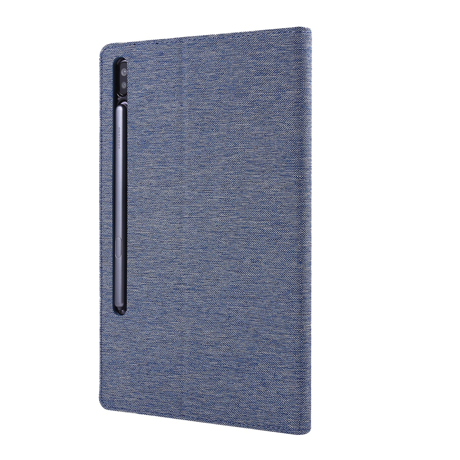 S6 SM-T860 10.5 LOBWERK Kunststoff, Blau Zoll Tab Hülle Schutzhülle Bookcover für Galaxy Samsung