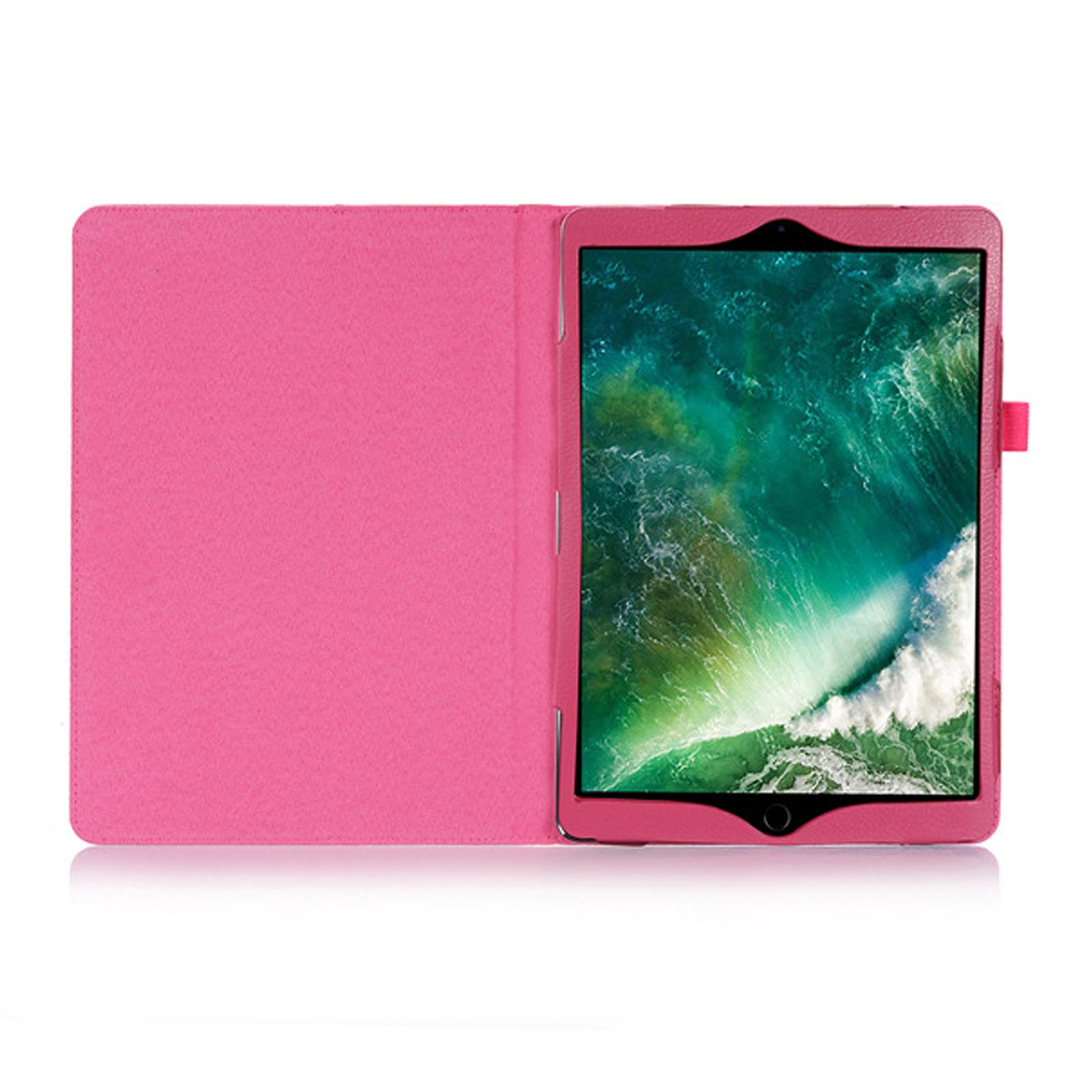 für Kunstleder, Apple Schutzhülle 2019/2020/2021 iPad Bookcover LOBWERK 10.2 Zoll Pink Hülle
