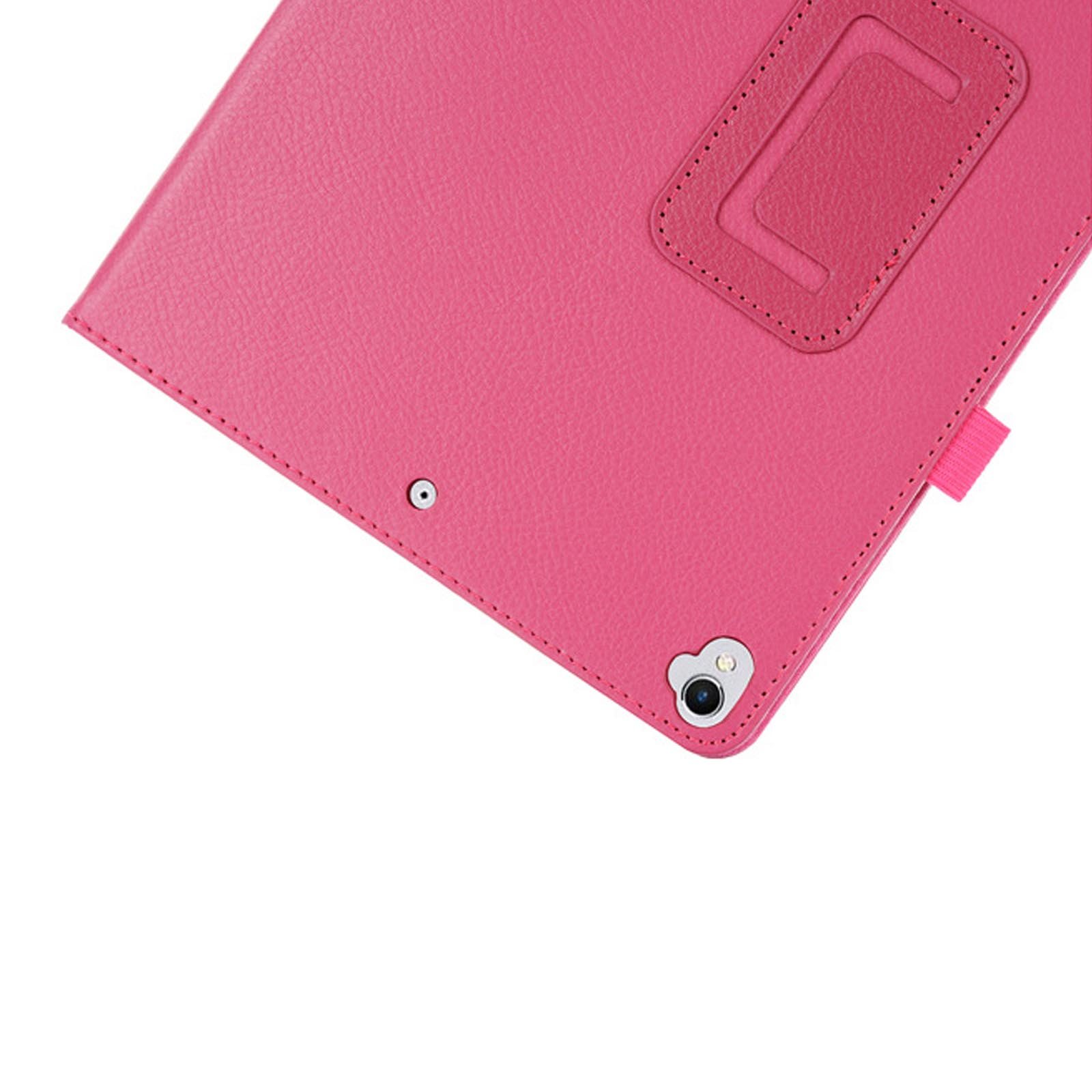 LOBWERK Hülle Schutzhülle für Apple 10.2 Kunstleder, Zoll Bookcover iPad 2019/2020/2021 Pink