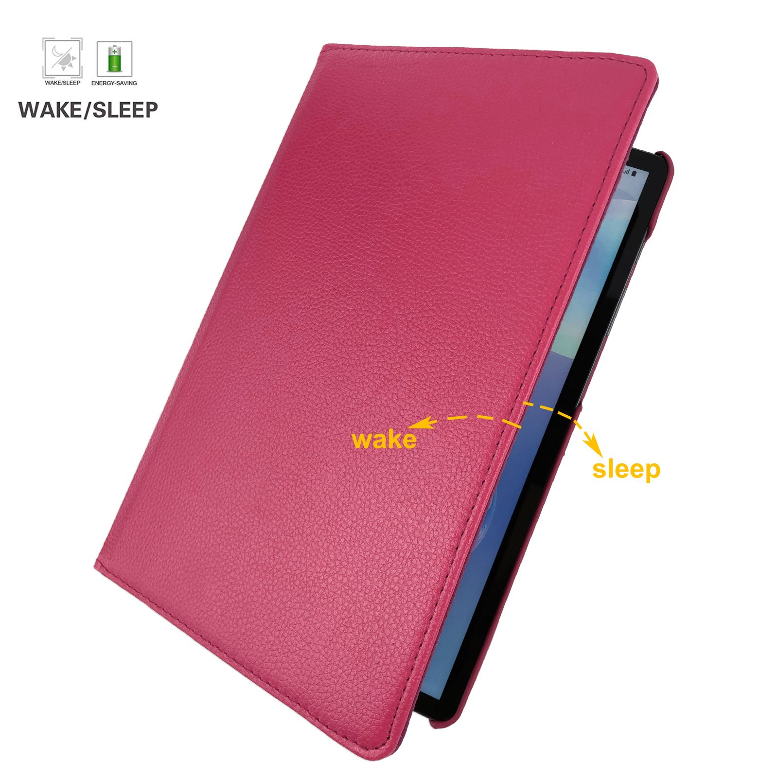 für Hülle LOBWERK Kunstleder, Galaxy S6 Schutzhülle Samsung Pink Zoll 10.5 Bookcover SM-T860 Tab