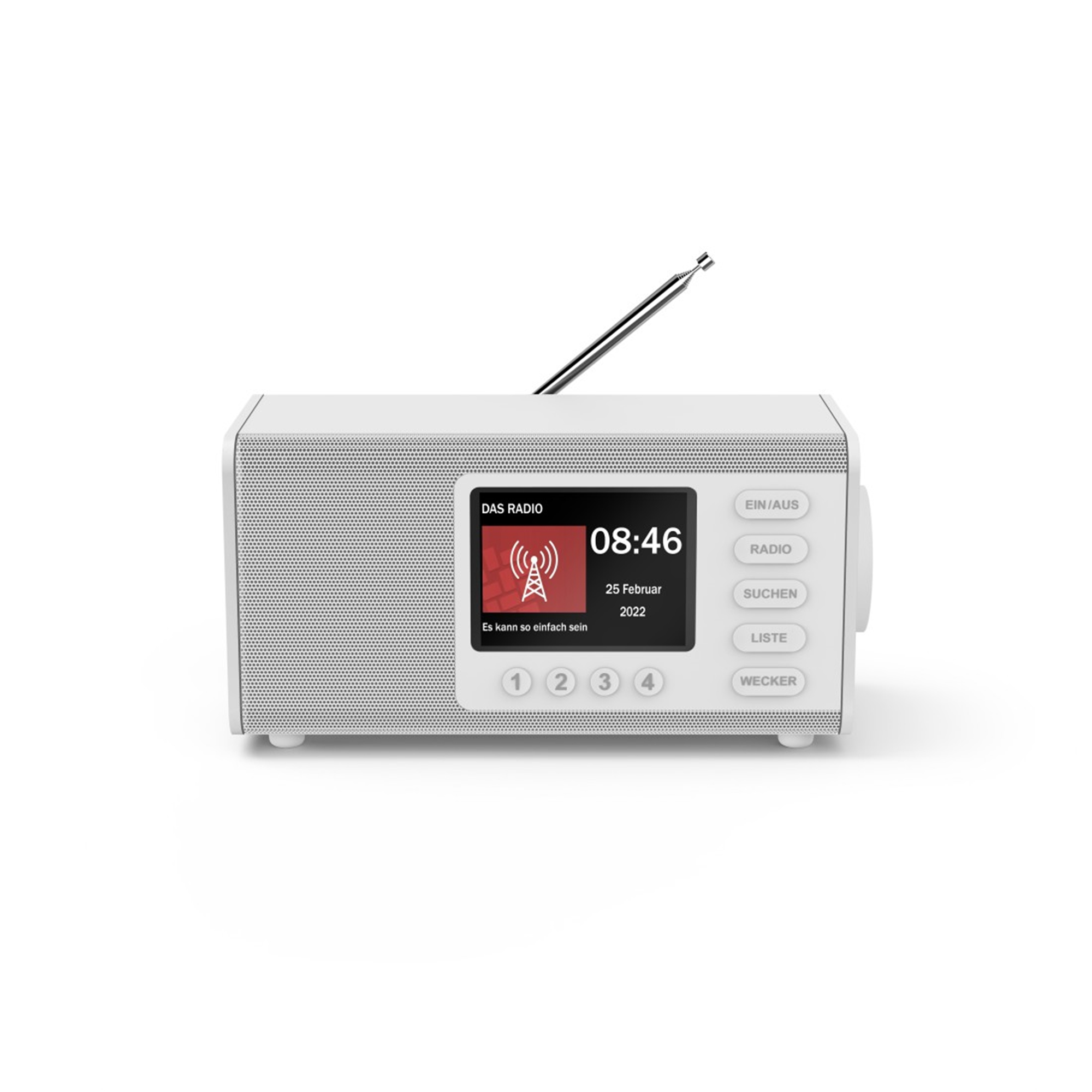 HAMA DR1000DE DAB+ Radio, DAB+, Bluetooth, Weiß
