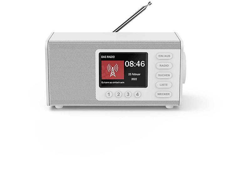 HAMA DR1000DE DAB+ Bluetooth, Weiß DAB+, Radio
