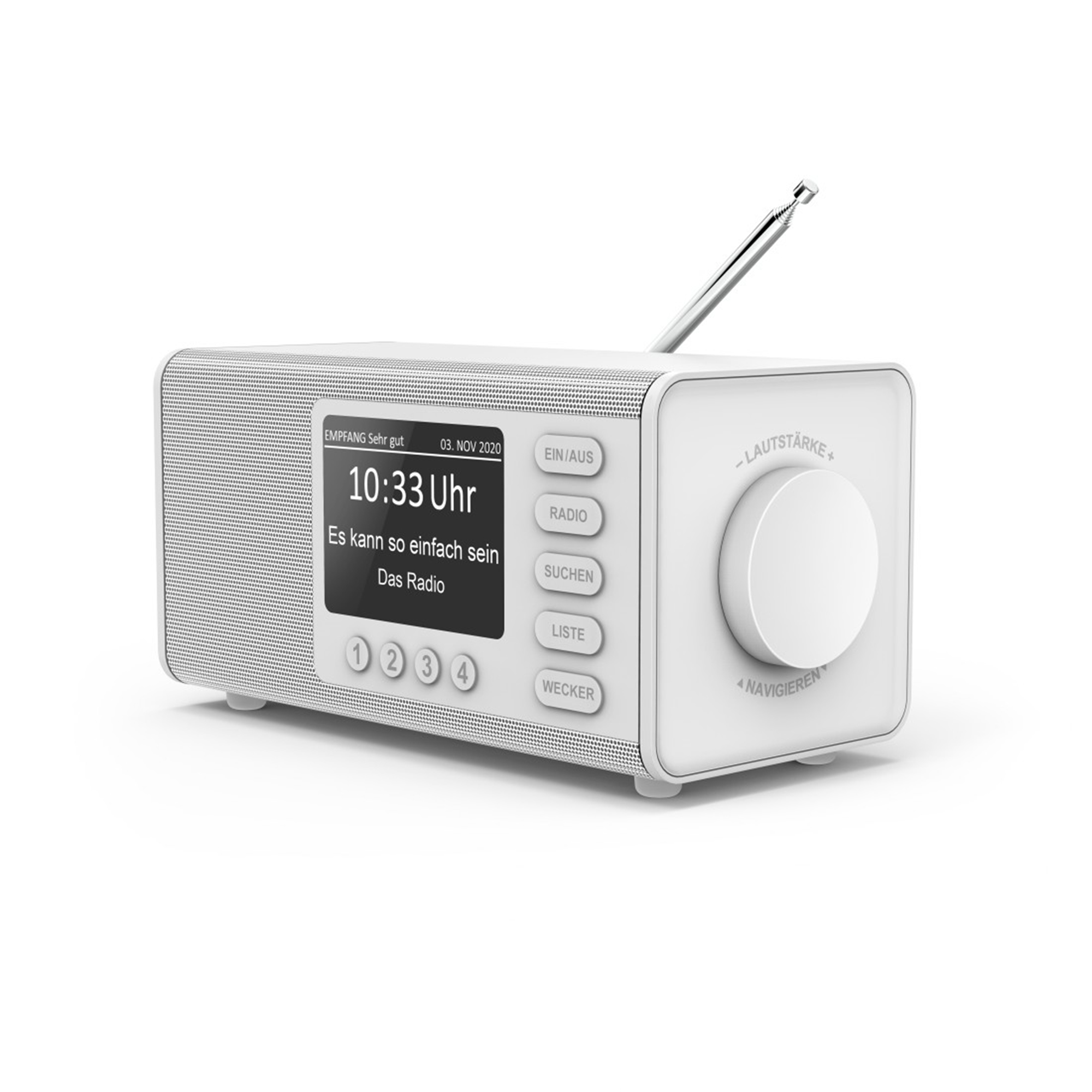 HAMA DR1000DE DAB+ Radio, DAB+, Bluetooth, Weiß