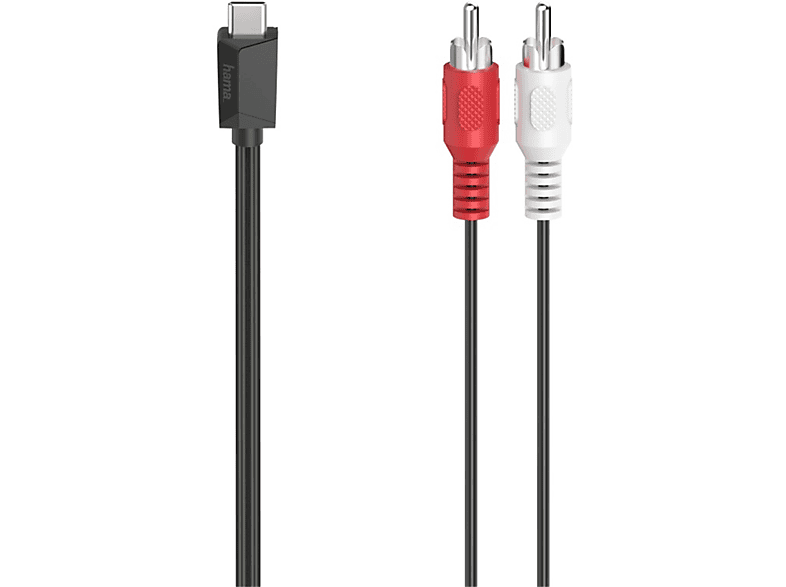 HAMA Cinch-Stecker, Stereo - USB-C-Stecker USB-C-Kabel