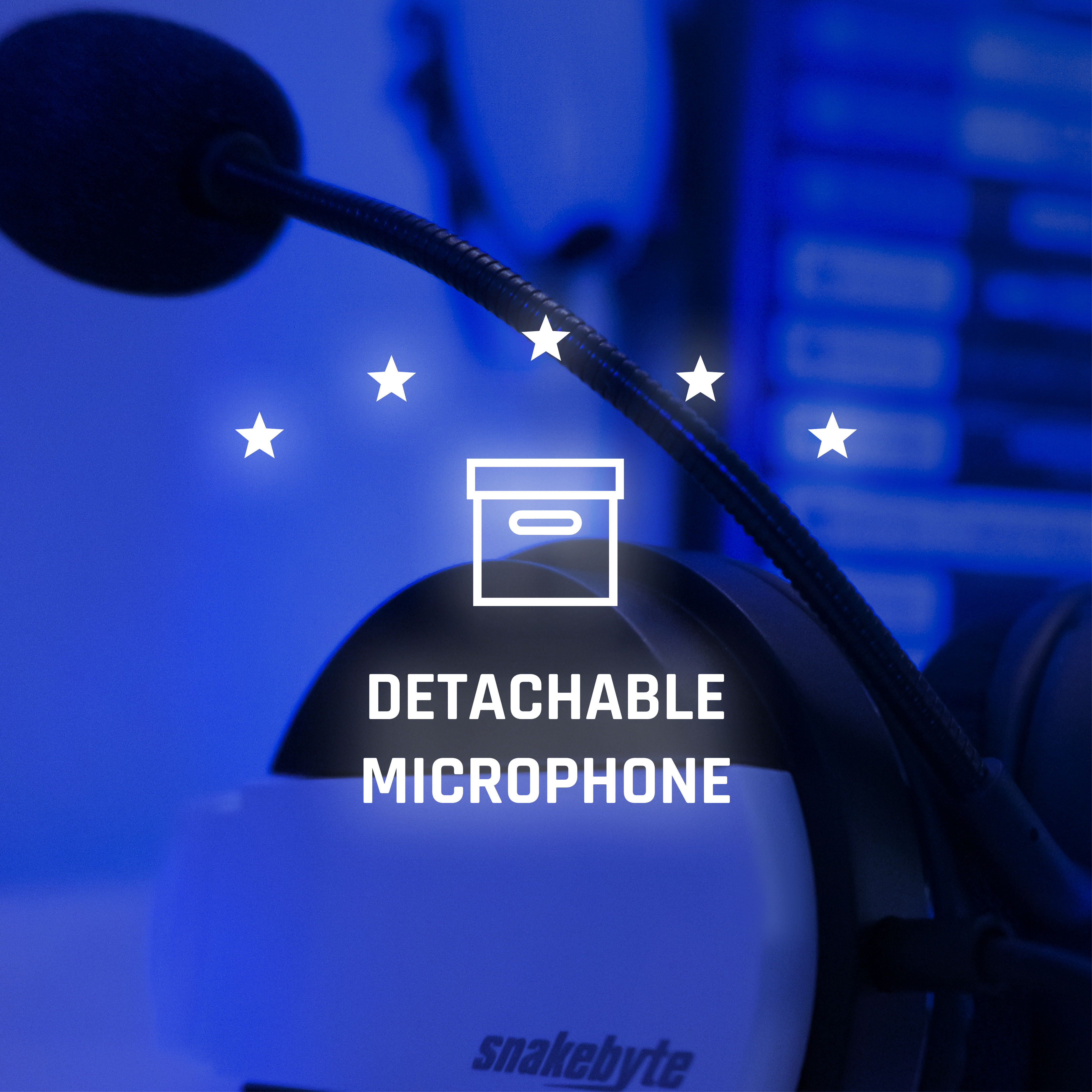 Słuchawki bezprzewodowe SNAKEBYTE HEAD:SET 5 (PS5) Czarny, Biały