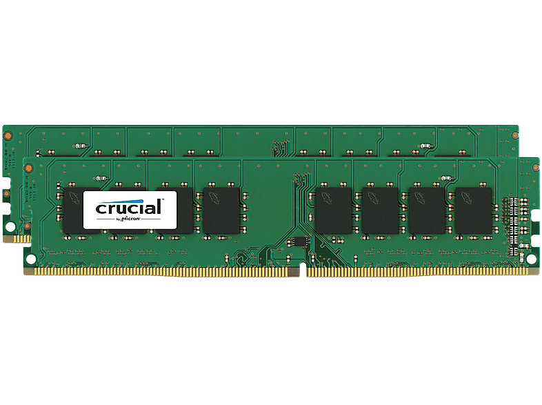 CRUCIAL 2x16GB, Crucial, DDR4 rank single Speicher-Kit 32 GB