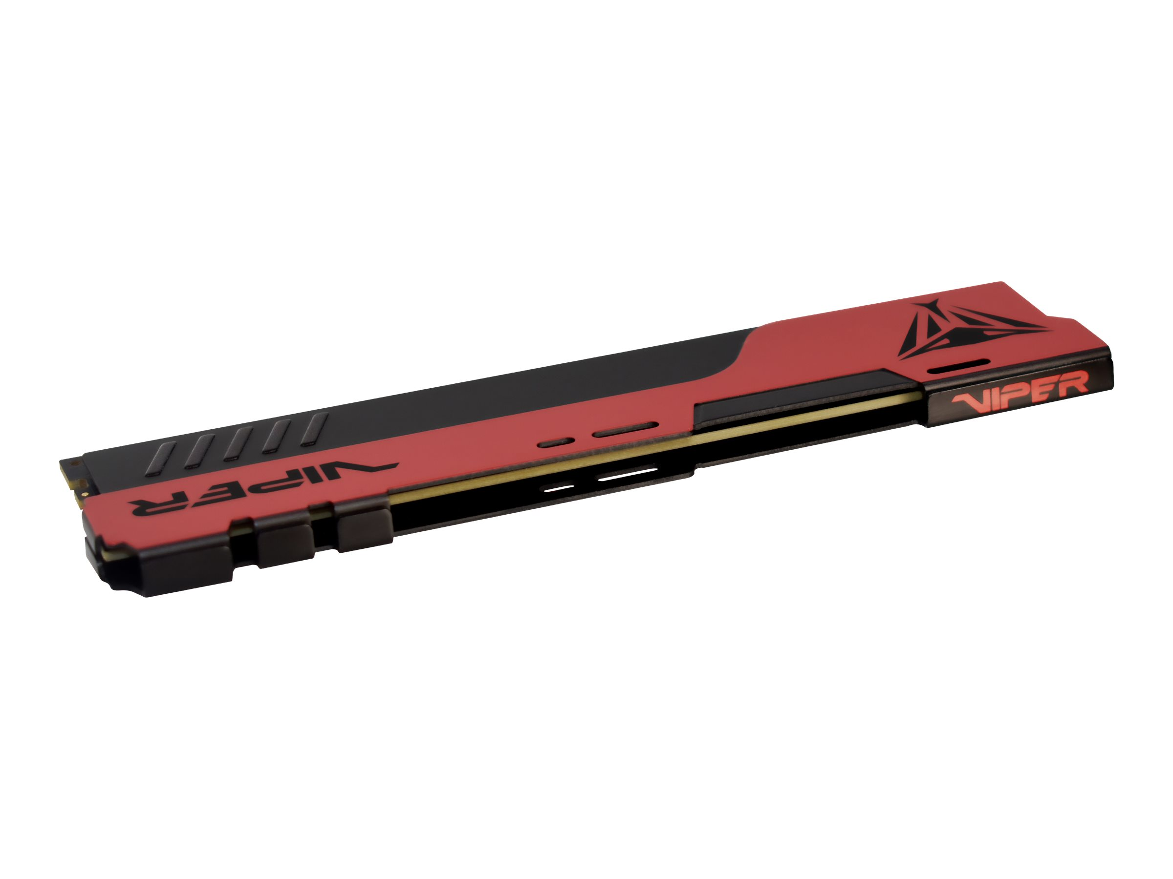 Modulo RAM rosso e nero con la scritta VIPER. Lo sfondo è bianco.