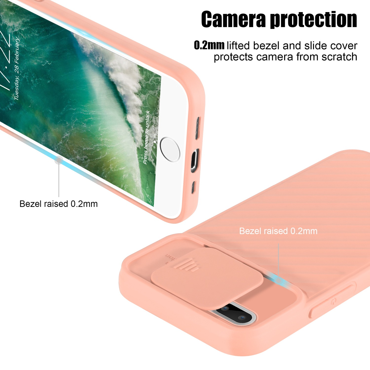 Handy Hülle / Backcover, 8 Matt 7 Apple, PLUS Rosa Kameraschutz, PLUS / PLUS, iPhone 7S CADORABO mit