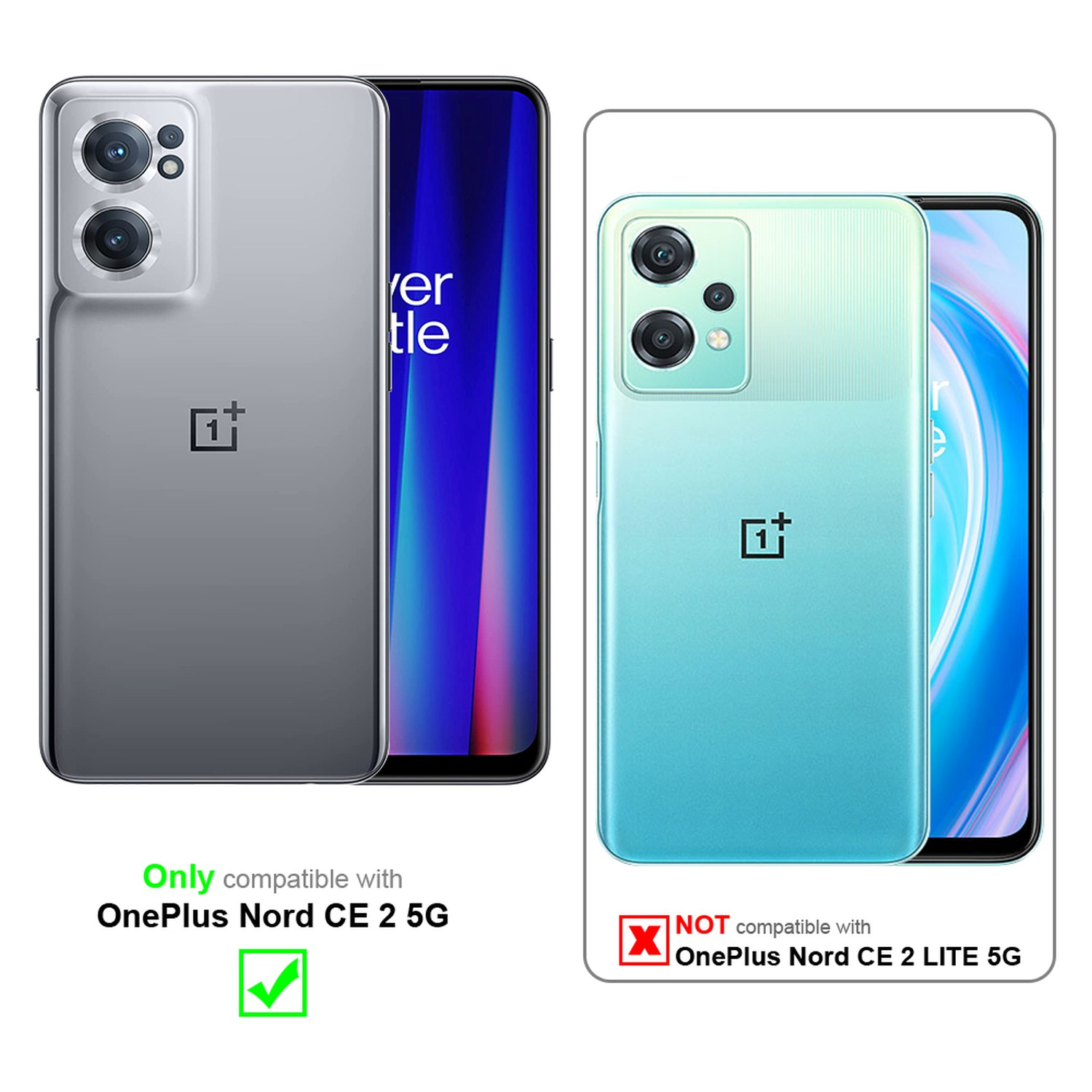 Nord CE 5G, CADORABO BLAU CANDY OnePlus, Hülle im Candy DUNKEL 2 TPU Backcover, Style,