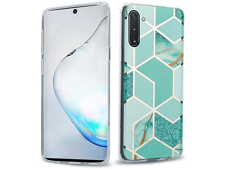 Redmi Note 12 5G Hülle - Glitzer Marmor Silikon Case Mit Kordel
