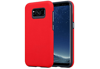 CADORABO Hybrid Triangle Hülle, Backcover, Samsung, Galaxy S8 PLUS, NELKEN ROT
