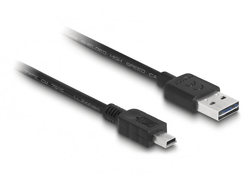 DELOCK 85554 USB Kabel, Schwarz