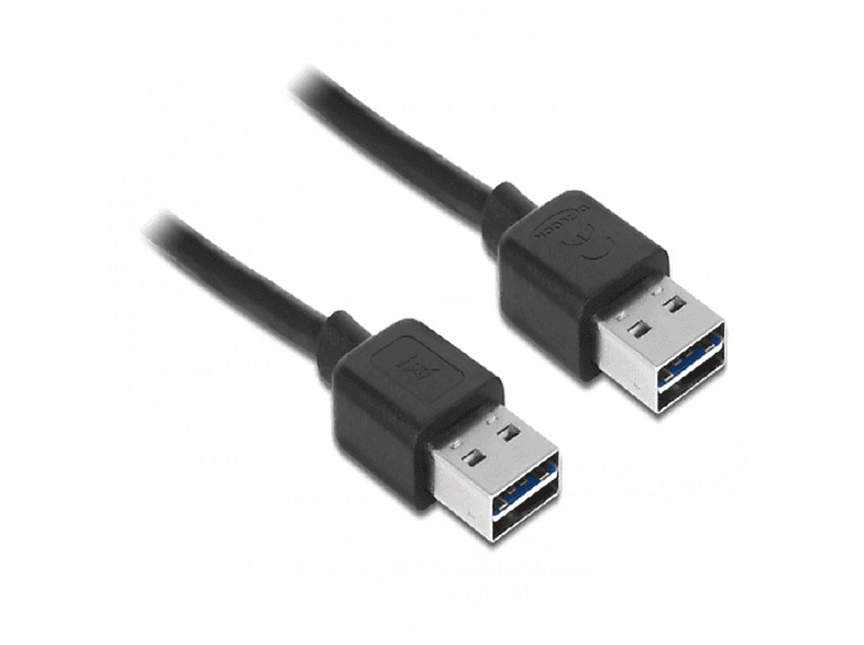 Kabel, DELOCK 85556 Schwarz USB