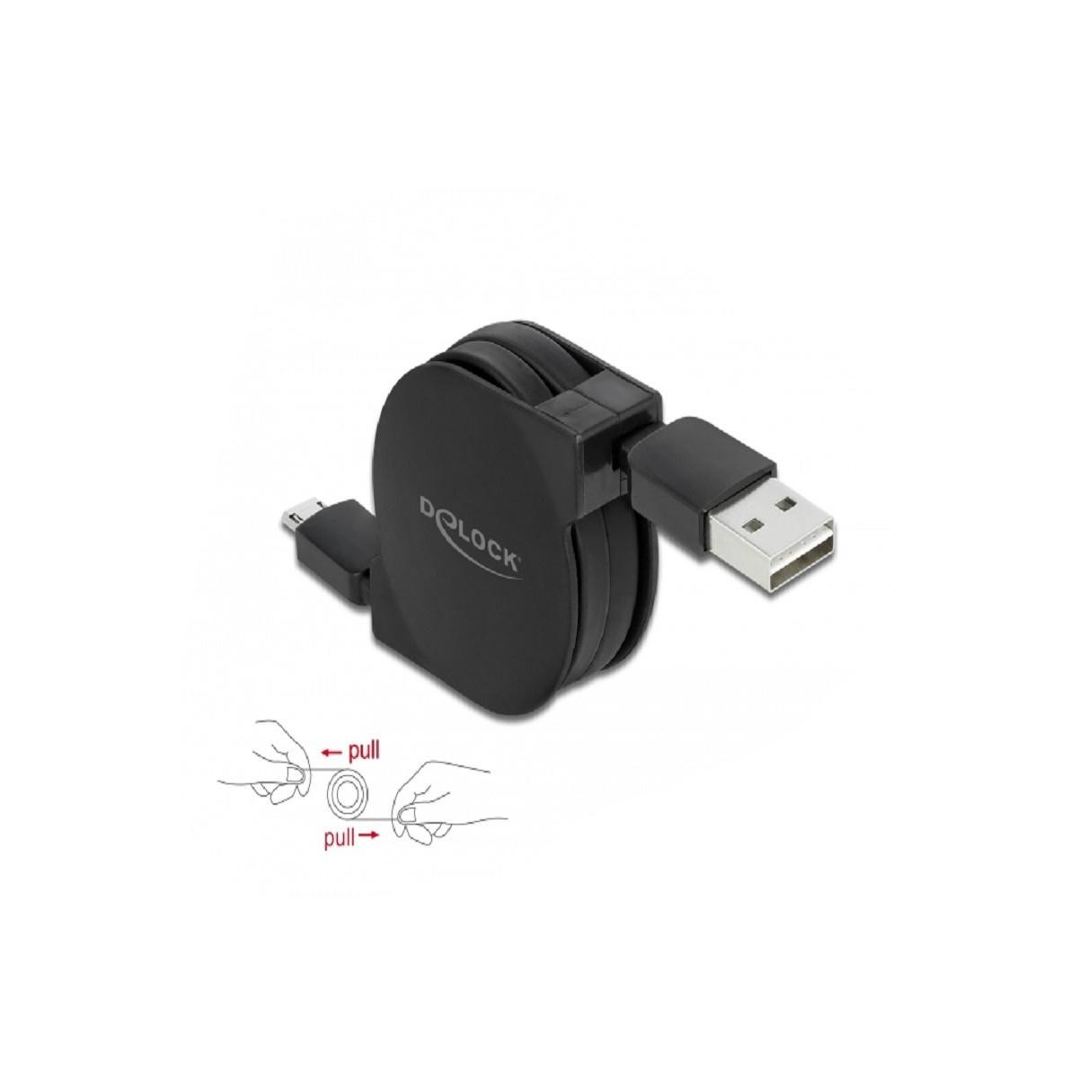DELOCK 85761 USB Kabel, Schwarz