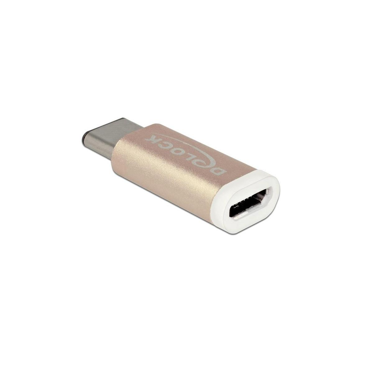 DELOCK Adapter, 65677 beige