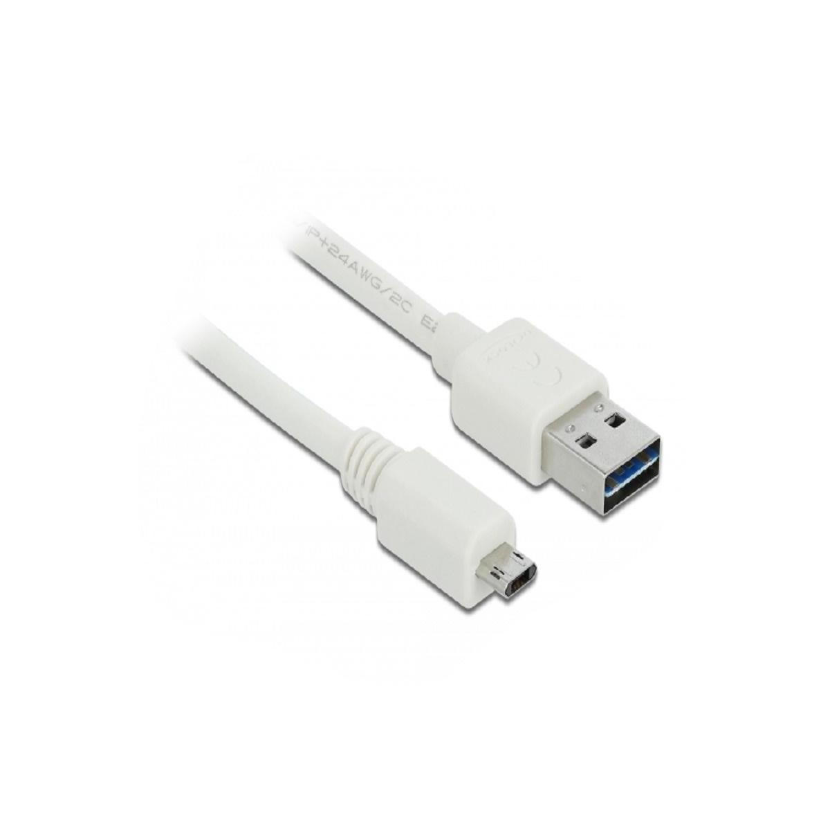 DELOCK 84805 USB Kabel, Weiß