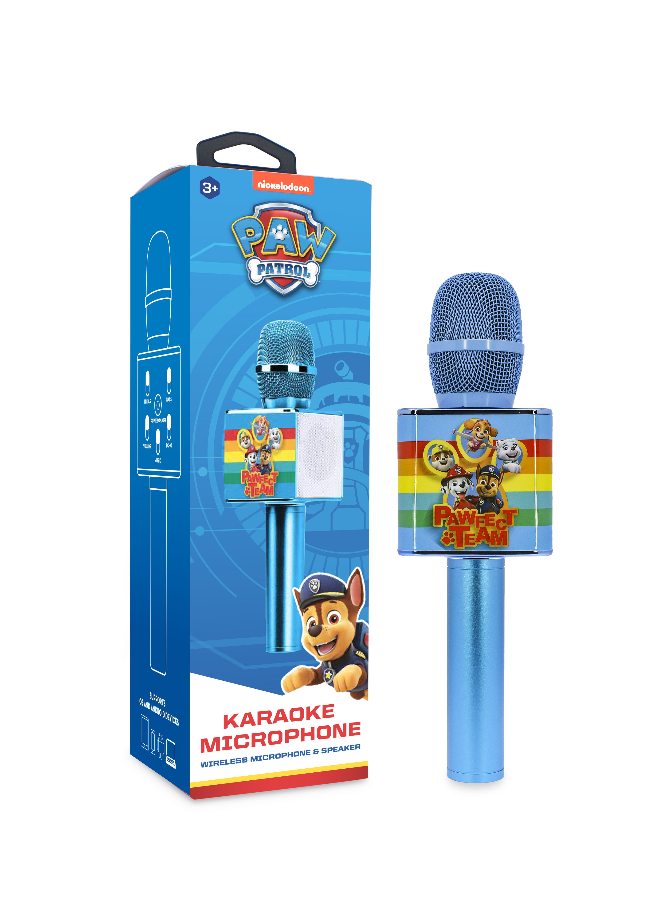 blau Paw TECHNOLOGIES Patrol OTL Karaoke-Mikrofon,