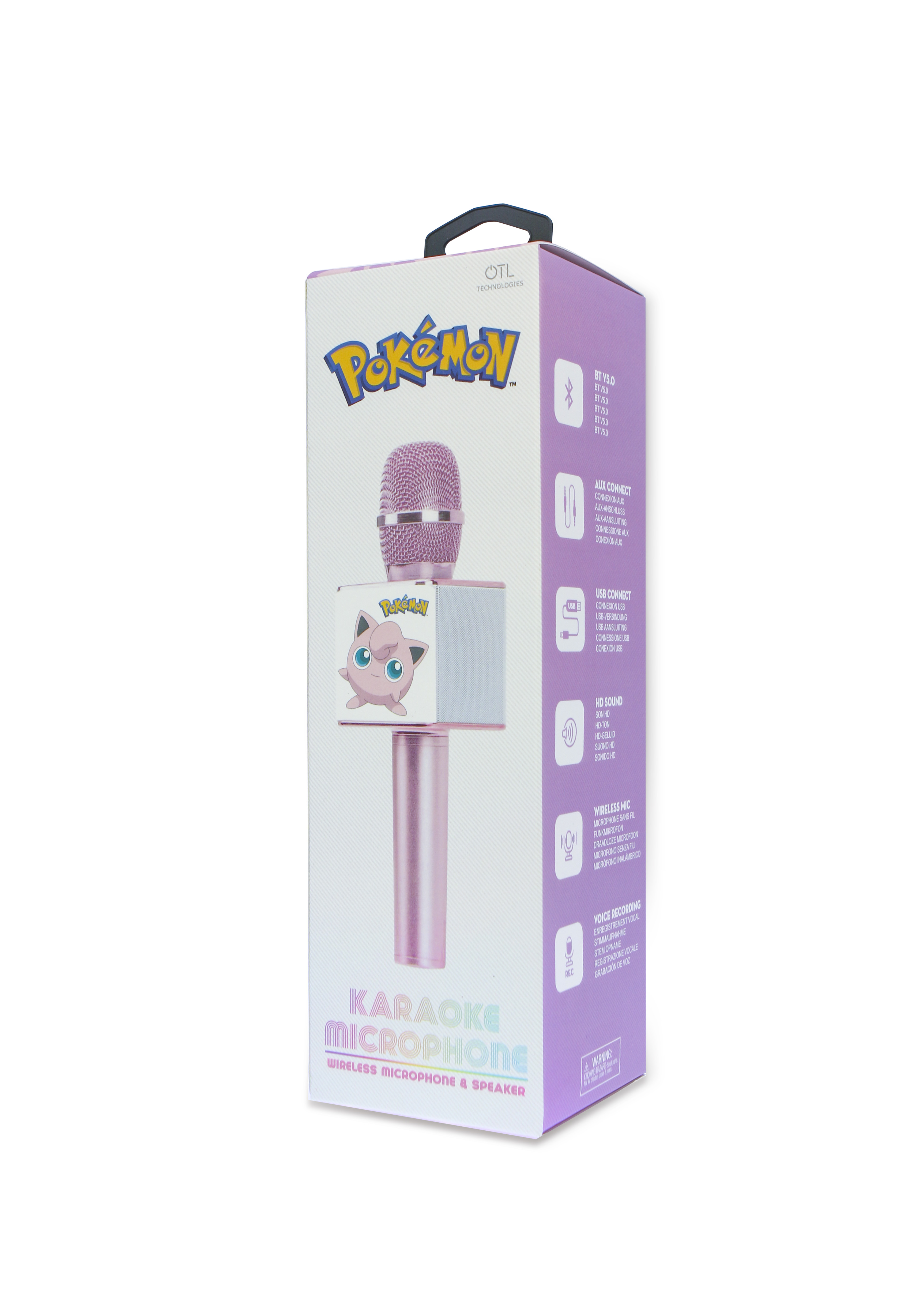 OTL Pokémon rosa Pummeluff TECHNOLOGIES Karaoke-Mikrofon,