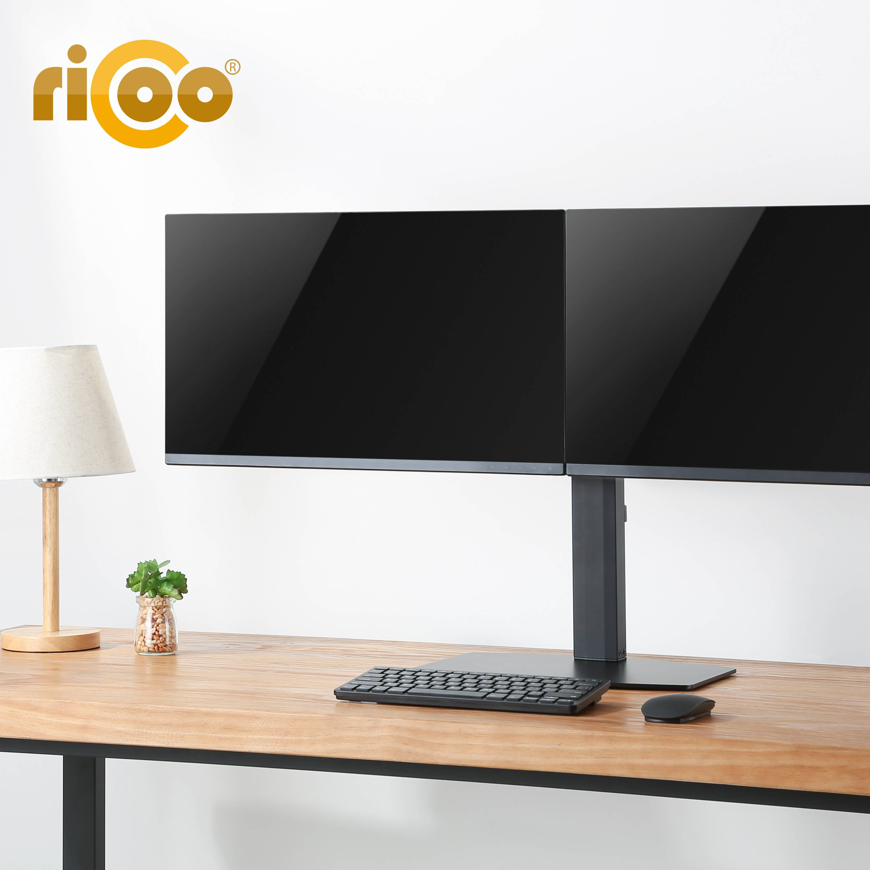 RICOO TS4111 Monitor Tischhalterung, schwarz